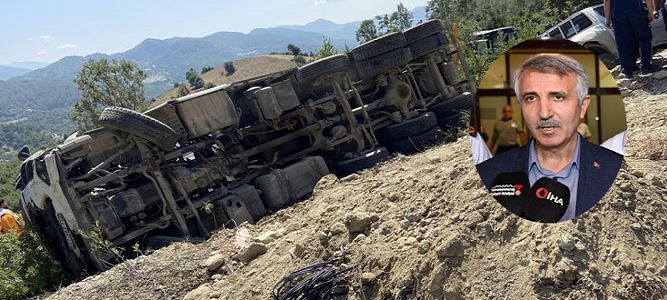 Kahramanmaraş Valisi Ünlüer, Kaza Yerinde İncelemelerde Bulundu