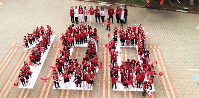 Tenzile Erdoğan Anaokulundan Cumhuriyetin 100. yıl kutlaması