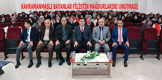 Kahramanmaraşlılar Filistin mağdurlarını unutmadı