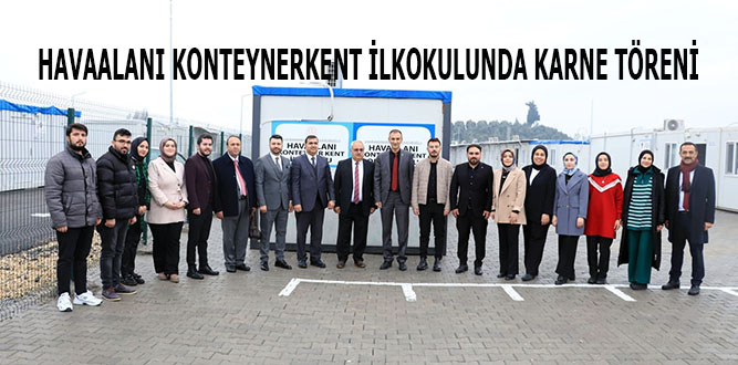 Dulkadiroğlu İlçesinde Konteynerkentte Öğrencilerin Karne Heyecanı