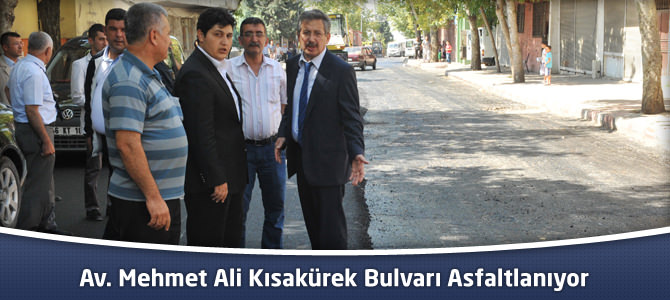 Av. Mehmet Ali Kısakürek Bulvarı Asfaltlanıyor