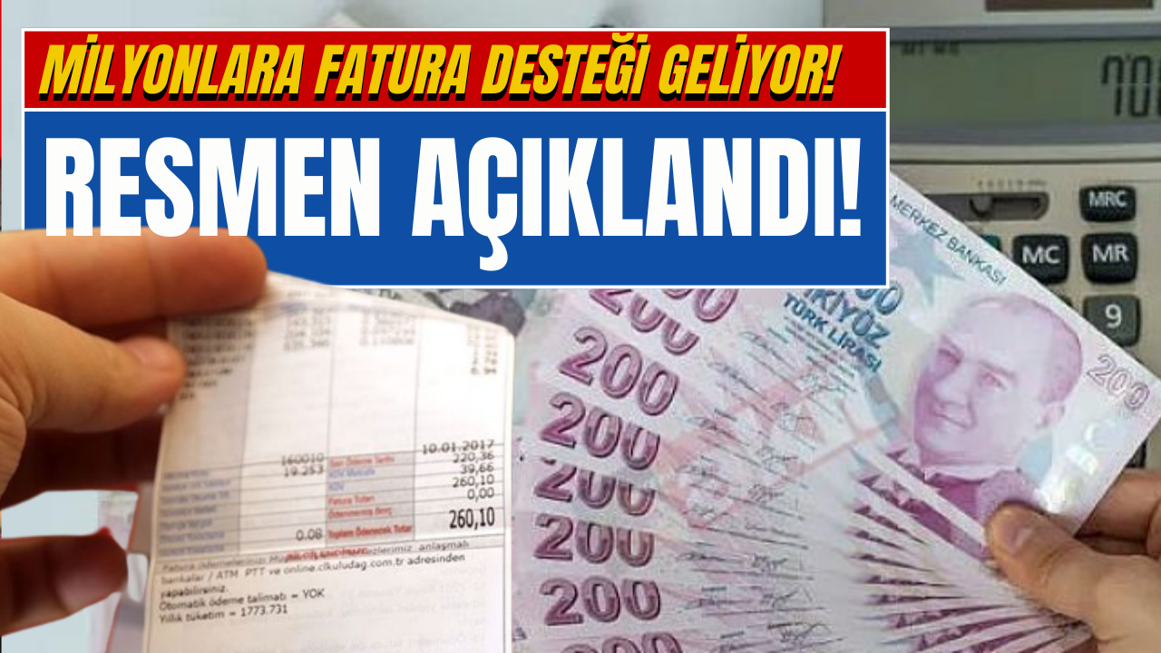 Emekliye, Çalışana ve Öğrenciye 300 TL Fatura Desteği Verilecek!