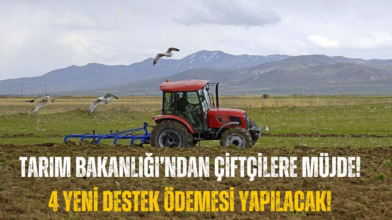 Tarım Bakanlığı’ndan Çiftçilere 4 Yeni Destek!