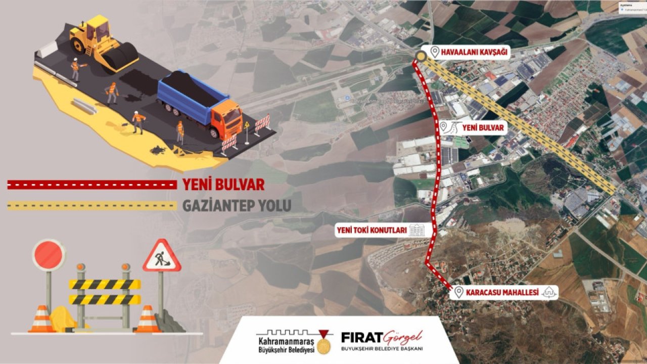 Dulkadiroğlu’nda 4 Kilometrelik Yeni Bulvar Oluşturuluyor