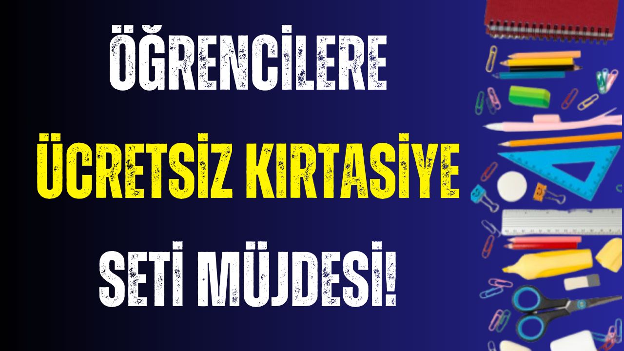 Öğrencilere Ücretsiz Kırtasiye Desteği!