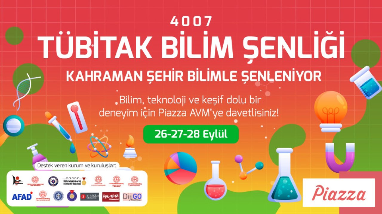 Piazza AVM'de TÜBİTAK Bilim Şenliği Gerçekleştirilecek