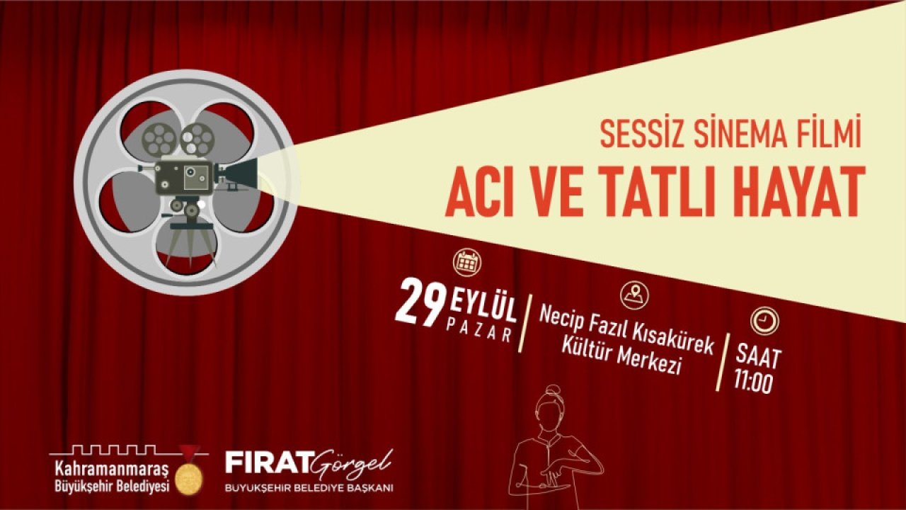 Acı ve Tatlı Hayat İsimli Sessiz Sinema Filmi Gösterilecek