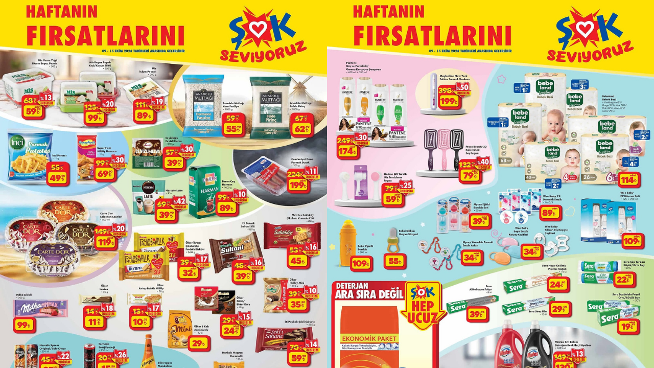 ŞOK’ta Sütaş, Lipton, Vernel, Peros, Bingo, Alo ve Kütahya Porselen Ürünlerine İndirim Geliyor! ŞOK 9 Ekim Aktüel Kataloğu!