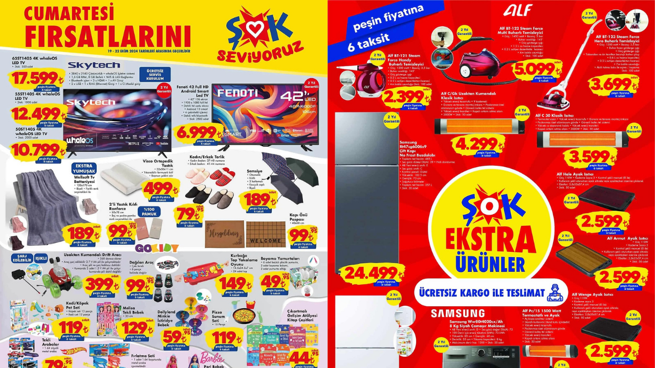 ŞOK’ta Ülker, Superfresh, Duru, Samsung ve Vans Ürünlerine İndirim Geliyor! ŞOK 21 Ekim Aktüel Kataloğu!