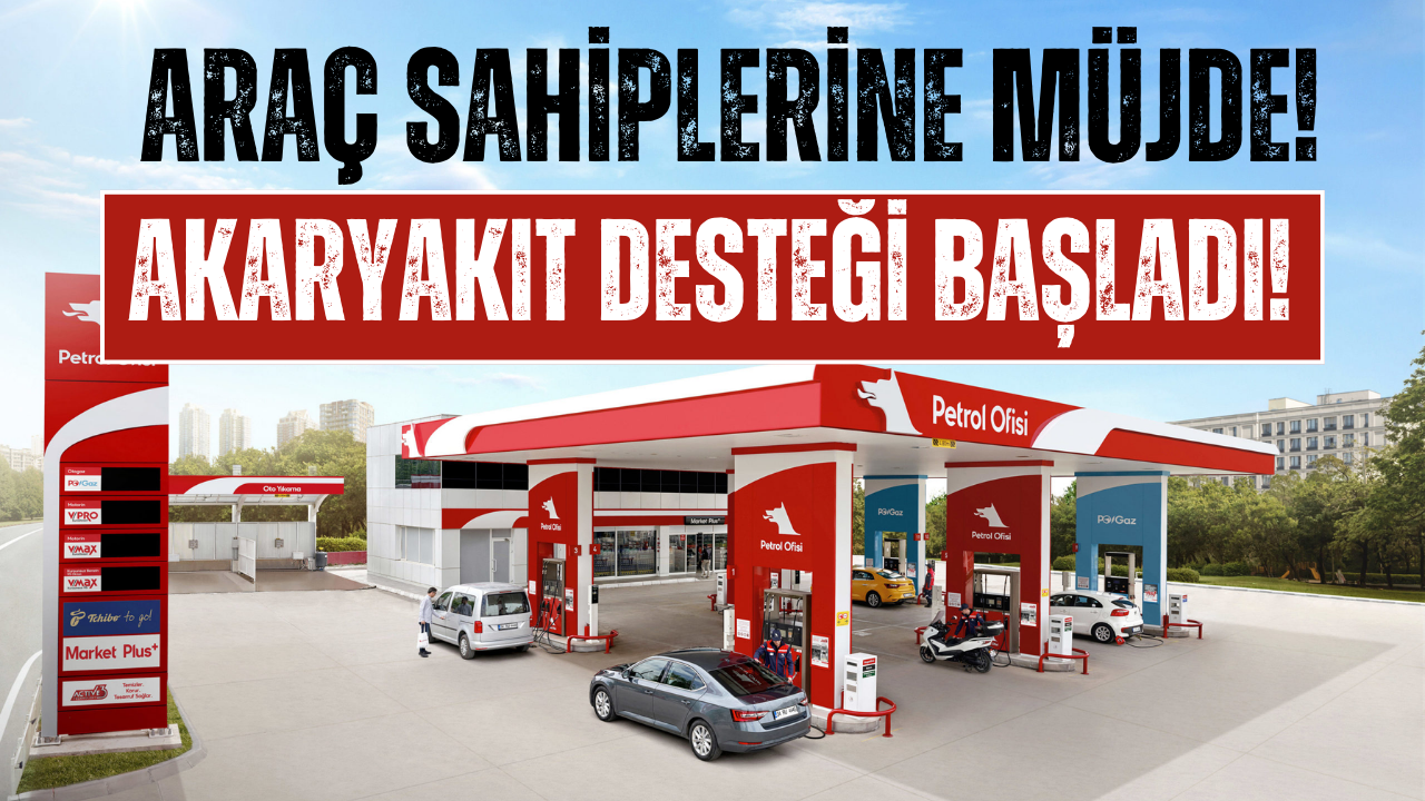 Araç Sahiplerine 750 TL Akaryakıt Desteği Başladı!