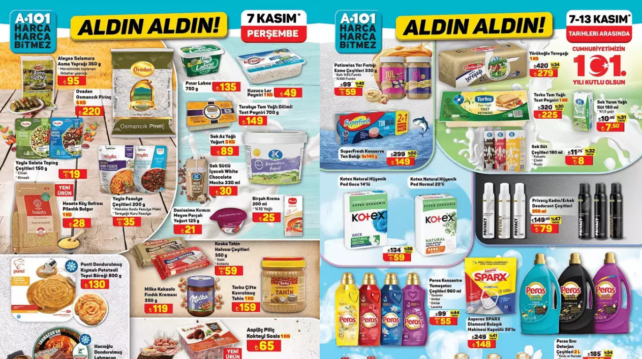 A101’De Torku, Yörükoğlu, Peros, Domestos, Toshiba ve Borcam Ürünlerine İndirim Geliyor! A101 7 Kasım Aktüel Kataloğu!