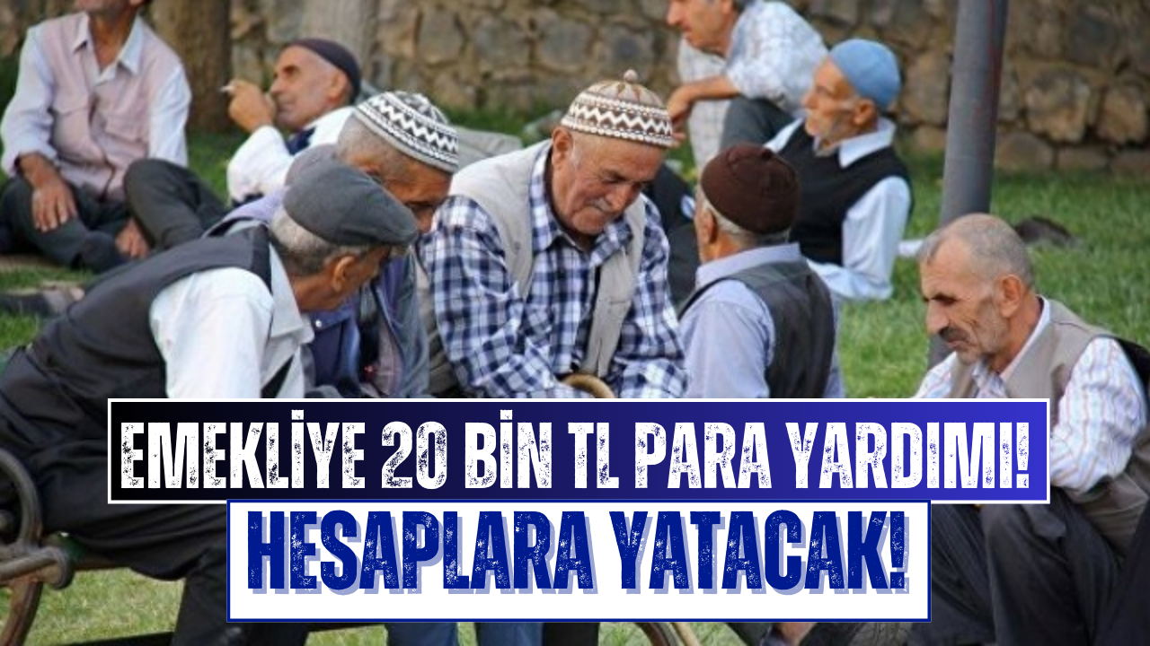SGK, Bağ-Kur, Emekli Sandığı Emeklisine Kasım Ayında 20 Bin TL Para Yardımı!