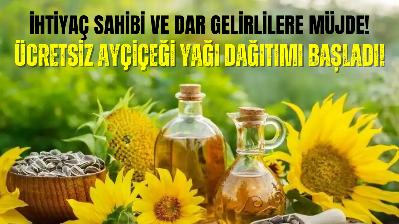 İhtiyaç Sahiplerine Ücretsiz Ayçiçeği Yağı Desteği!