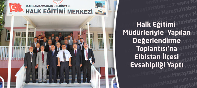 Halk Eğitimi Müdürleriyle Değerlendirme Toplantısı Yapıldı