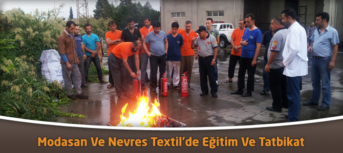 Modasan Ve Nevres Textil’de Eğitim Ve Tatbikat