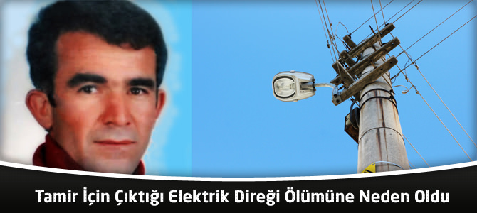 Tamir İçin Çıktığı Elektrik Direği Ölümüne Neden Oldu