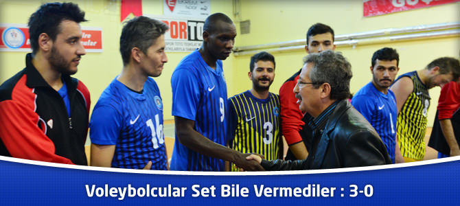 Voleybolcular Set Bile Vermediler : 3-0