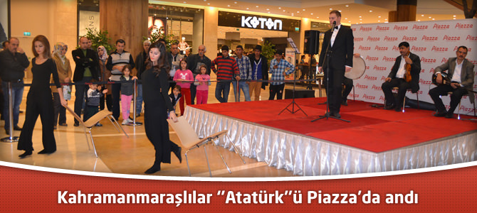 Kahramanmaraşlılar ‘’Atatürk’’ü Piazza’da andı