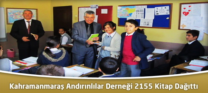 Kahramanmaraş Andırınlılar Derneği 2155 Kitap Dağıttı