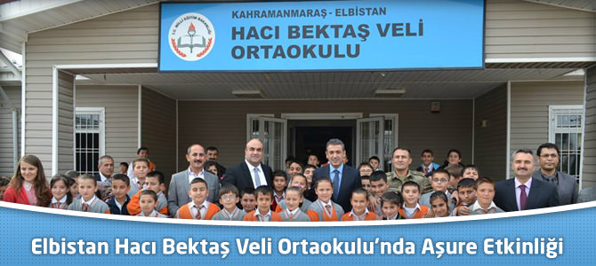 Elbistan Hacı Bektaş Veli Orta Okulu’ndan Aşure İkramı