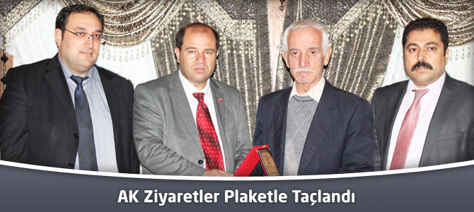 AK Ziyaretler Plaketle Taçlandı