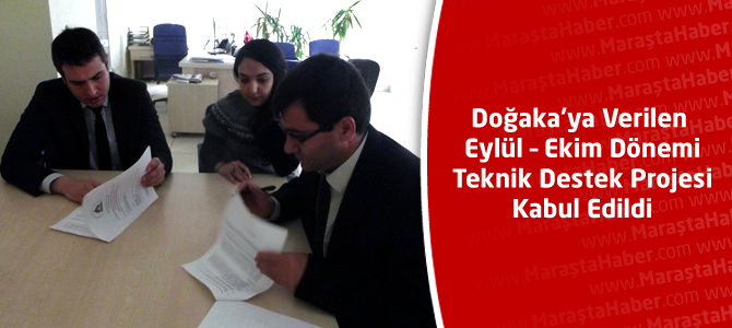 Doğaka’ya Verilen Eylül – Ekim Dönemi Teknik Destek Projesi Kabul Edildi