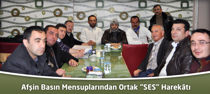 Afşin Basın Mensuplarından "Ortak "Ses" Harekâtı