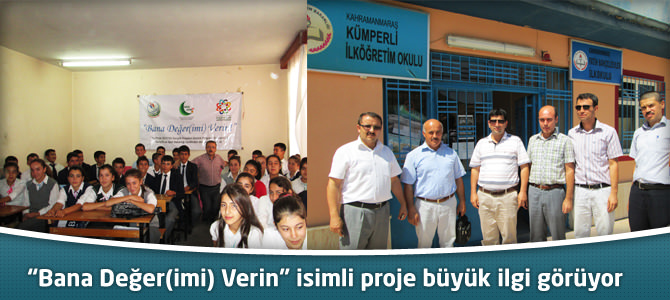 “Bana Değer(imi) Verin” isimli proje büyük ilgi görüyor