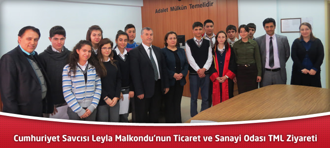 Cumhuriyet Savcısı Ticaret ve Sanayi Odası Ticaret Meslek Lisesini Ziyaret Etti