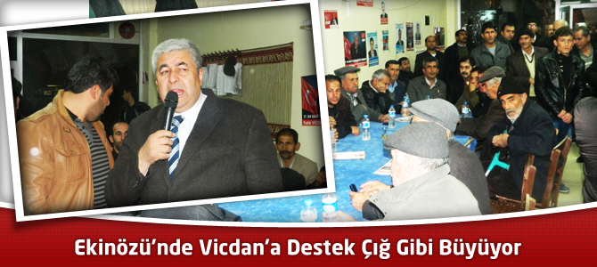 Ekinözü’nde Vicdan’a Destek Çığ Gibi Büyüyor