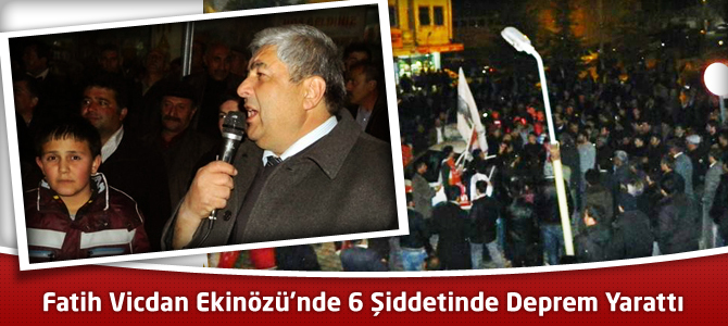 Fatih Vicdan Ekinözü’nde 6 Şiddetinde Deprem Yarattı