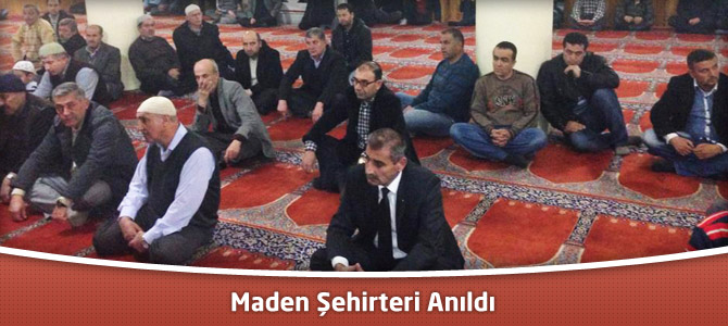 Maden Şehitleri Anıldı