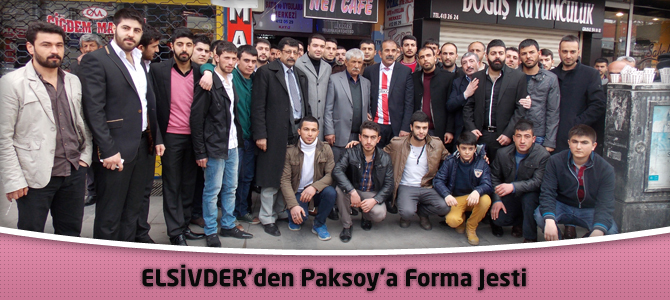 ELSİVDER’den Paksoy’a Forma Jesti