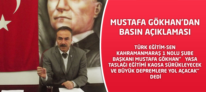 Mustafa Gökhan'dan Basın Açıklaması