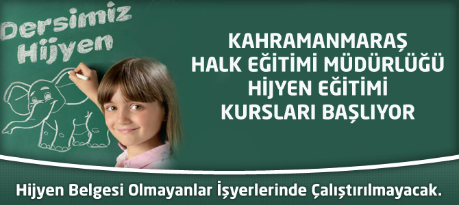 Hijyen Belgesi Olmayanlar İşyerlerinde Çalıştırılmayacak.