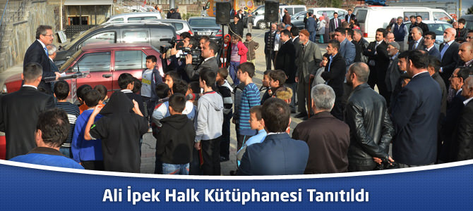 Ali İpek Halk Kütüphanesi Tanıtıldı