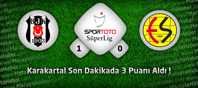 Beşiktaş 1 - Eskişehirspor 0 Maçın geniş özeti ve goller