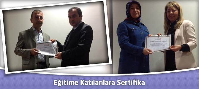 Eğitime Katılanlara Sertifika