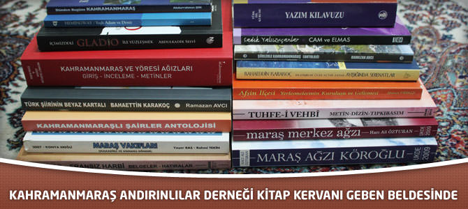 Kahramanmaraş Andırınlılar Derneği Kitap Kervanı Geben Beldesinde