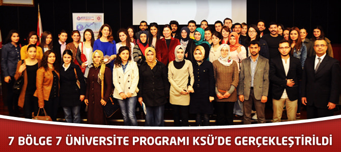 7 Bölge 7 Üniversite Programı KSÜ’de Gerçekleştirildi