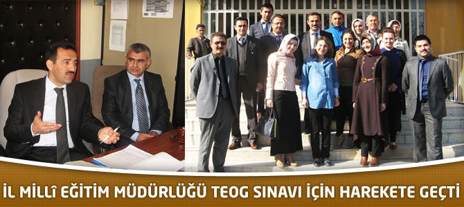 İl Millî Eğitim Müdürlüğü TEOG Sınavı İçin Harekete Geçti