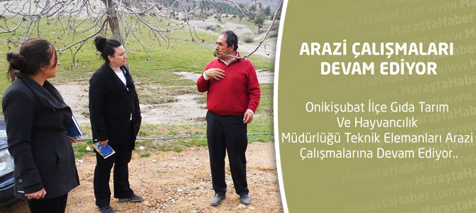 Arazi Çalışmaları Devam Ediyor