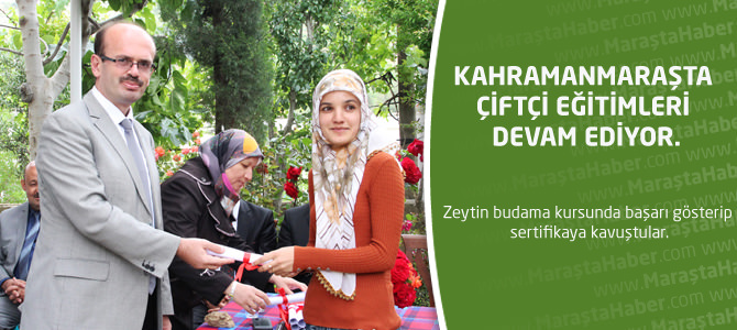 Kahramanmaraş’ta çiftçi eğitimleri devam ediyor.