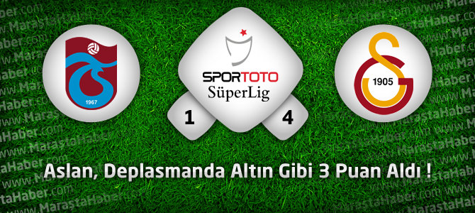 Trabzonspor 1 - Galatasaray 4 Maçın geniş özeti ve golleri