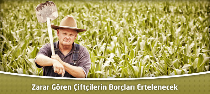 Zarar Gören Çiftçilerin Borçları Ertelenecek