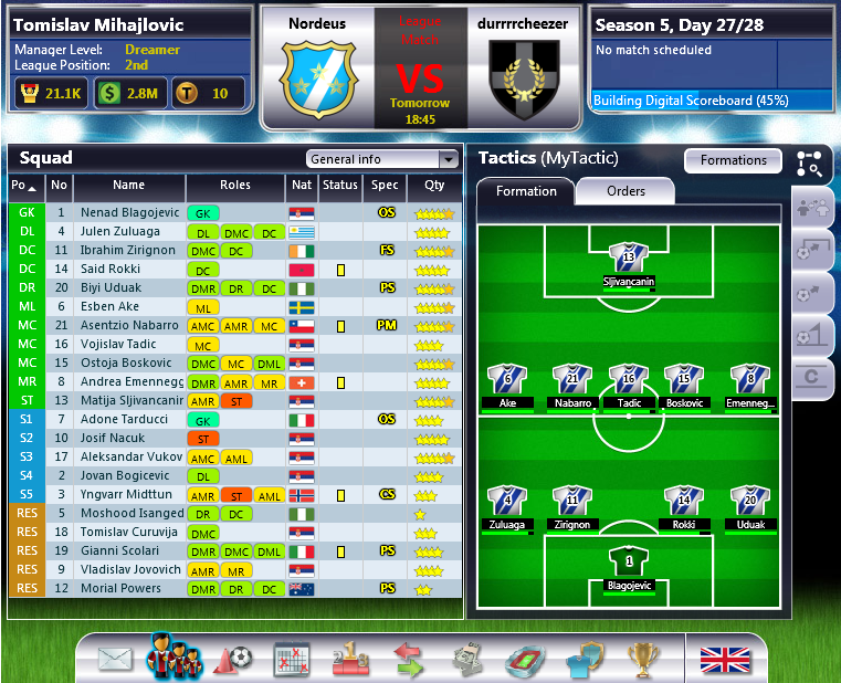 Facebook Top Eleven Taktik ve Diziliş İpuçları