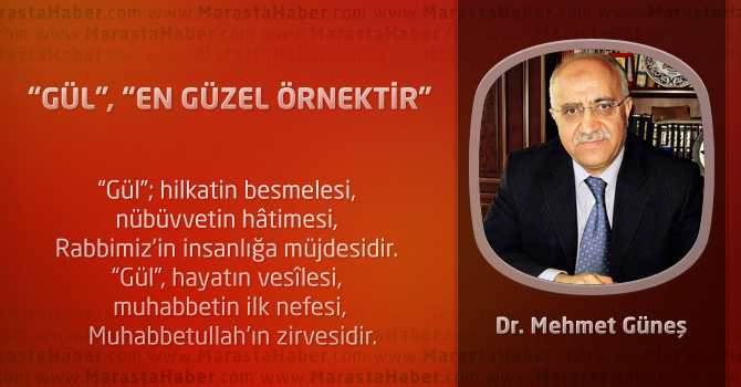 "Gül" , " En Güzel Örnektir"