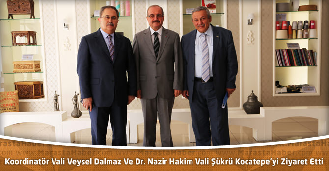 Koordinatör Vali Veysel Dalmaz Ve Dr. Nazir Hakim Vali Şükrü Kocatepe’yi Ziyaret Etti