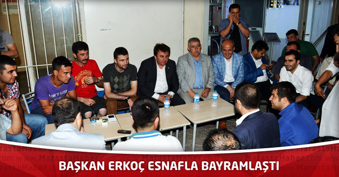 Başkan Erkoç Esnafla Bayramlaştı