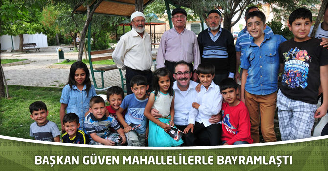 Başkan Güven Mahallelilerle Bayramlaştı